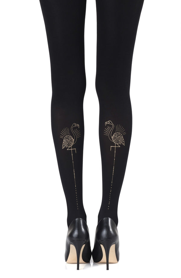 Zohara "Miami Night" Black Tights